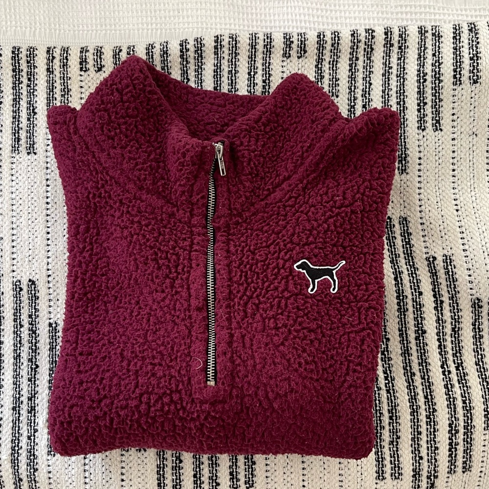 Pink sherpa sweater